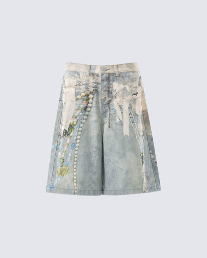 Pantalones Cortos Chain 3D pintura