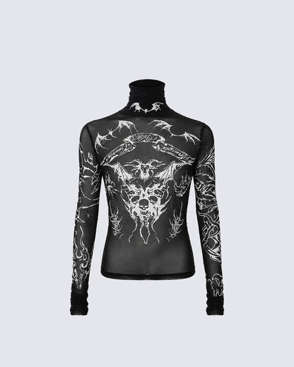 Camiseta de malla Ghotic Sleeve