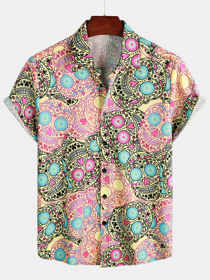 Camisa Mexican Tattoo Skull