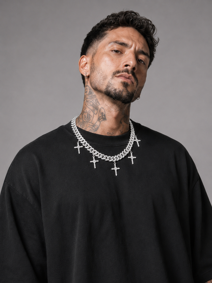 Cuban Chain Cross 98'