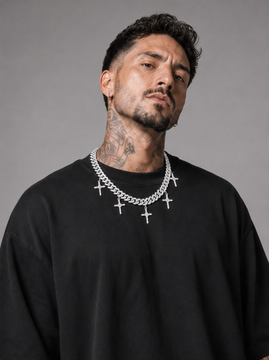 Cuban Chain Cross 98'
