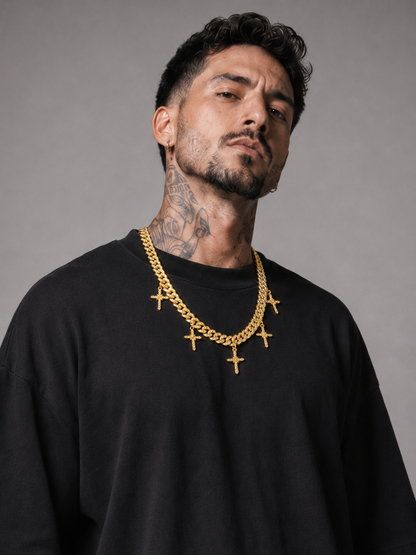 Cuban Chain Cross 98'