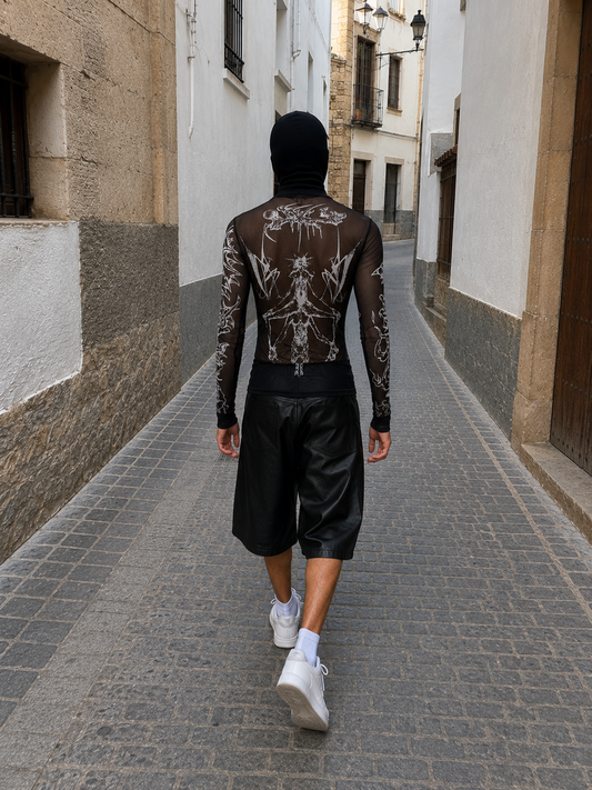 Camiseta de malla Ghotic Sleeve