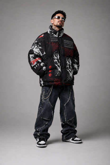 Chaqueta anime "Rock Lee & One Punch Man"