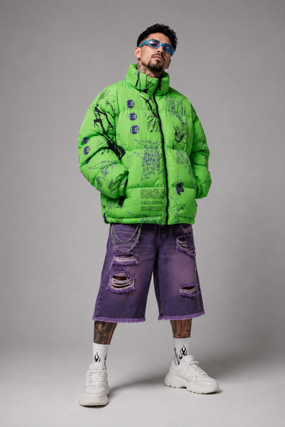 Chaqueta anime "Rock Lee & One Punch Man"