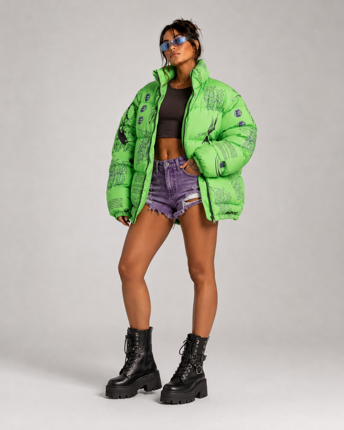 Chaqueta anime "Rock Lee & One Punch Man"