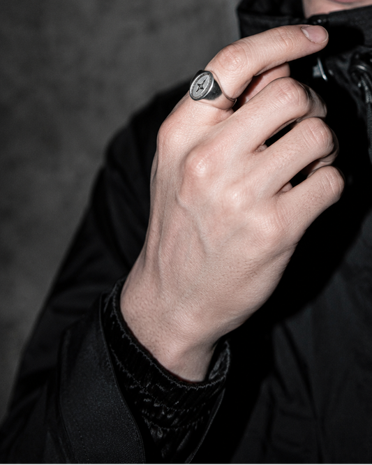 Anillo Cruz Vintage (Ajustable)