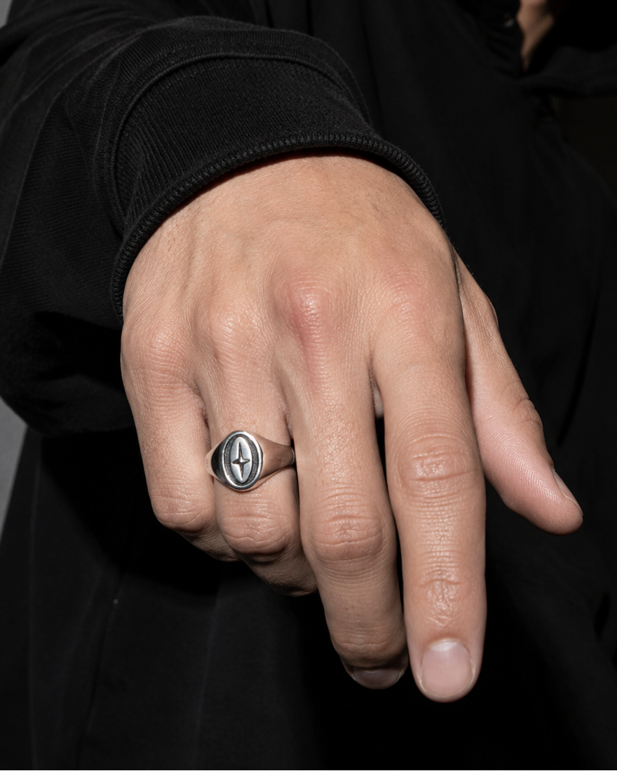 Anillo Cruz Vintage (Ajustable)