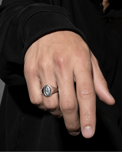 Anillo Cruz Vintage (Ajustable)
