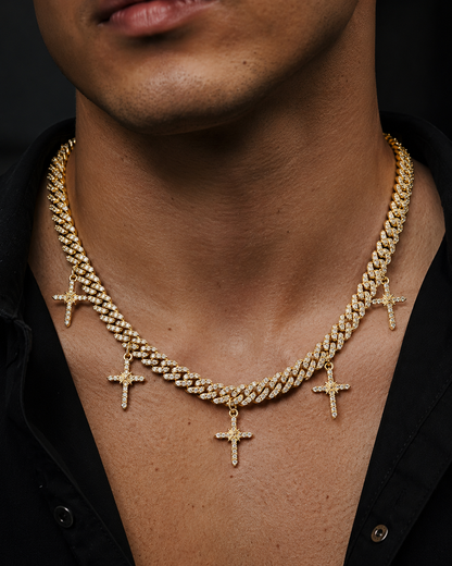 Cuban Chain Cross 98'