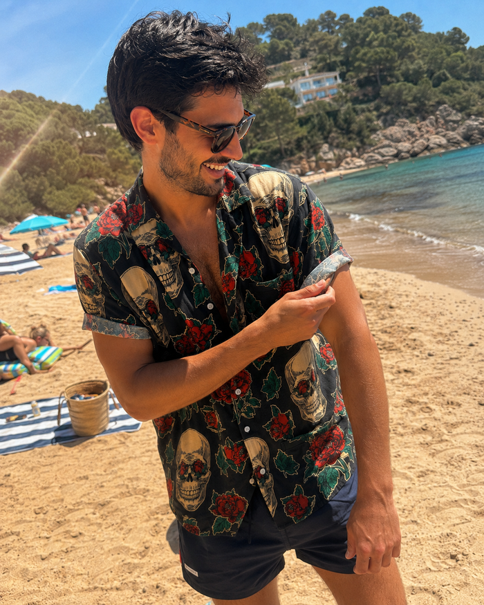 Camisa Mexican Tattoo Skull