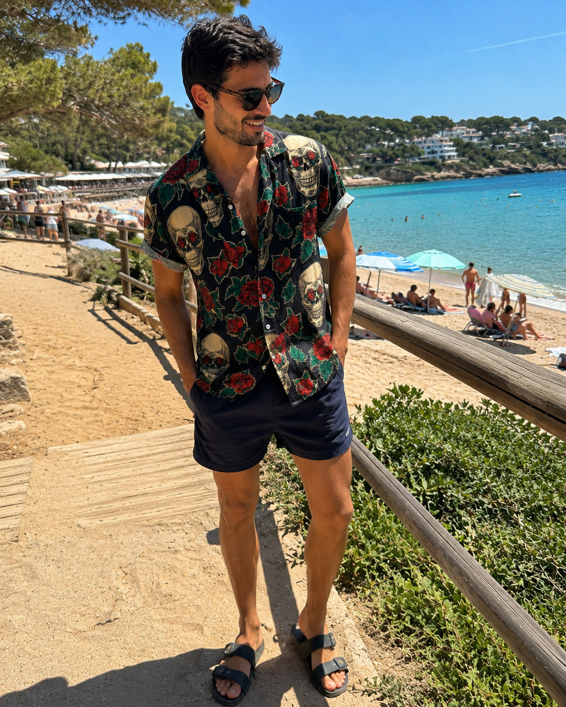 Camisa Mexican Tattoo Skull
