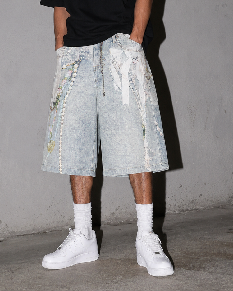Pantalones Cortos Chain 3D pintura