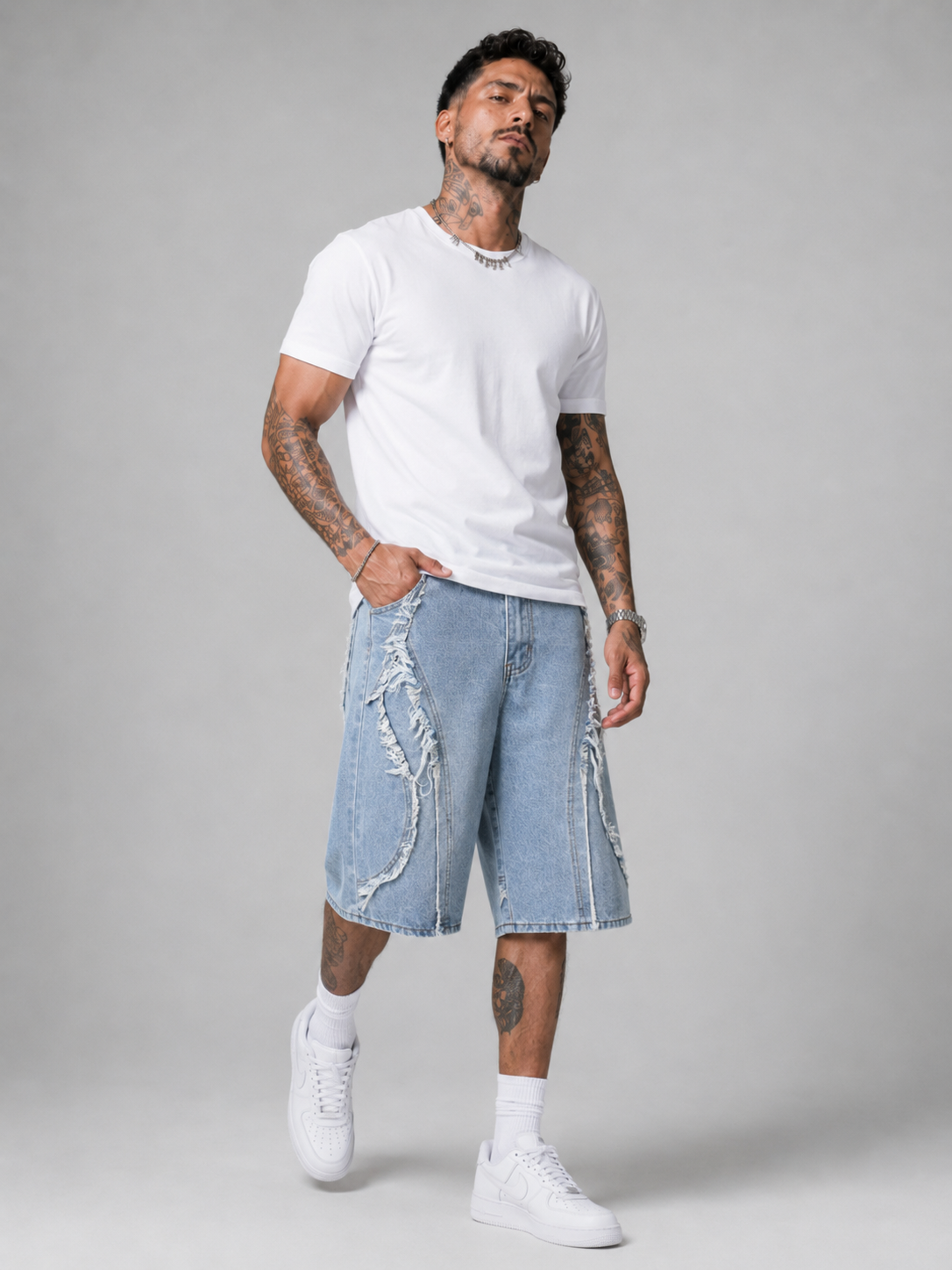 Pantalones Cortos Denim Broke