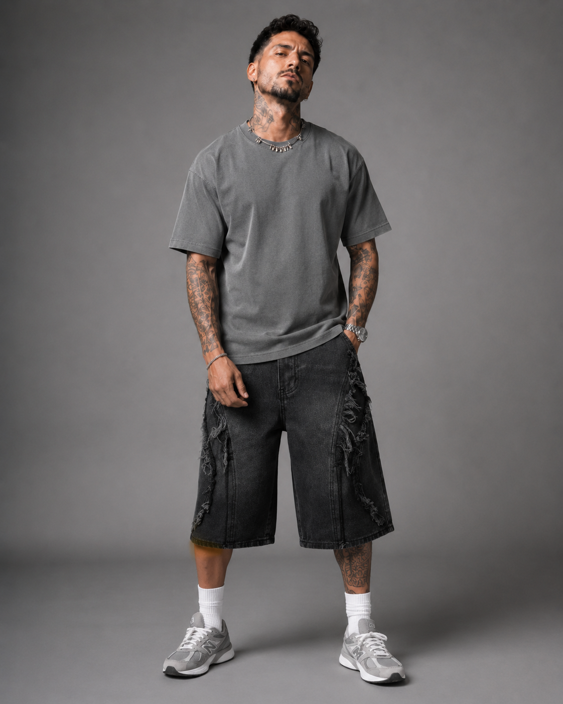 Pantalones Cortos Denim Broke