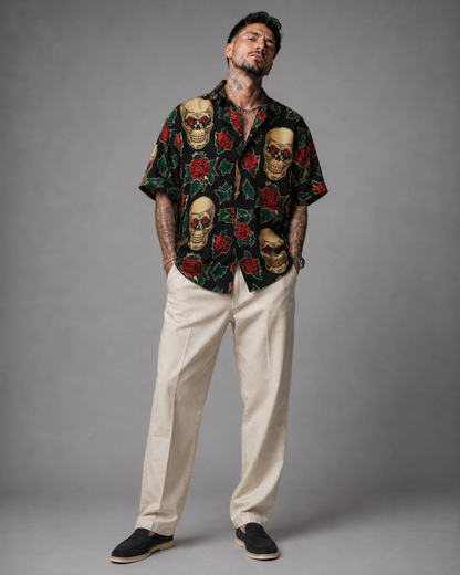 Camisa Mexican Tattoo Skull