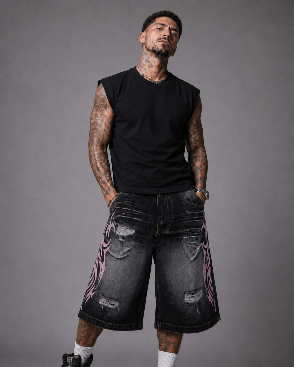 Pantalones Cortos Tribal Pink