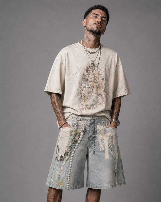 Pantalones Cortos Chain 3D pintura