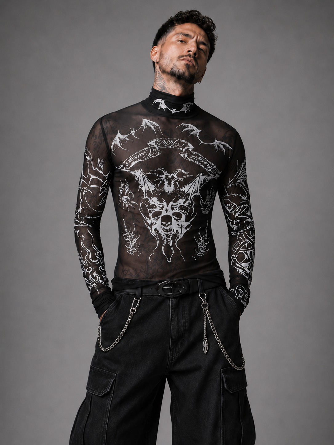 Camiseta de malla Ghotic Sleeve