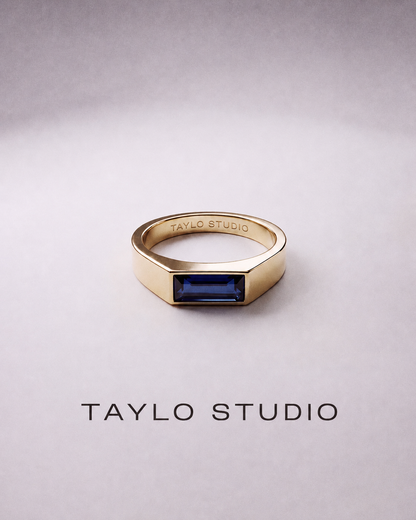 Anillo Lago Como (Bañado oro 18k).