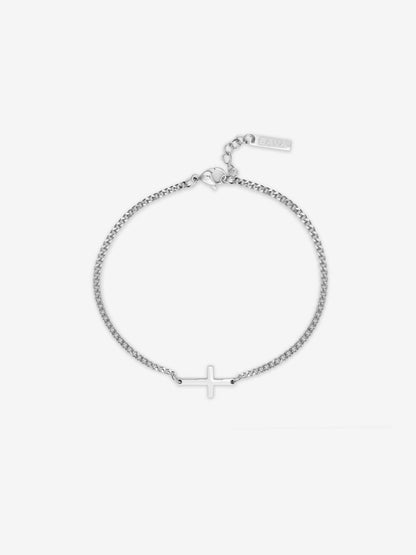 Pulsera Cruz (Bañado oro 18K).