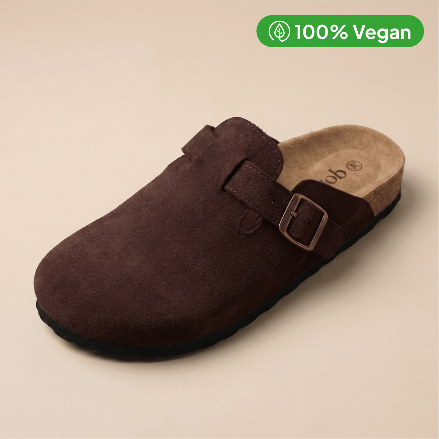 Zuecos de ante vegano
